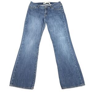 GAP Jeans Womens 4 Ankle Blue Stretch Denim Curvy Low Rise Bootcut Y2K Boho 2007
